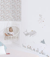 OCEAN FIELD - Stickers muraux - Océan : animaux et fleurs